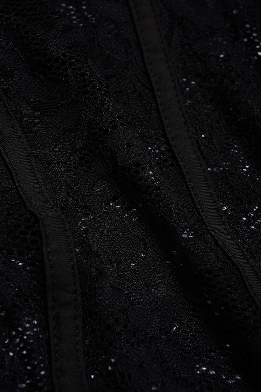 Lace Corset Sleeveless Bodysuit