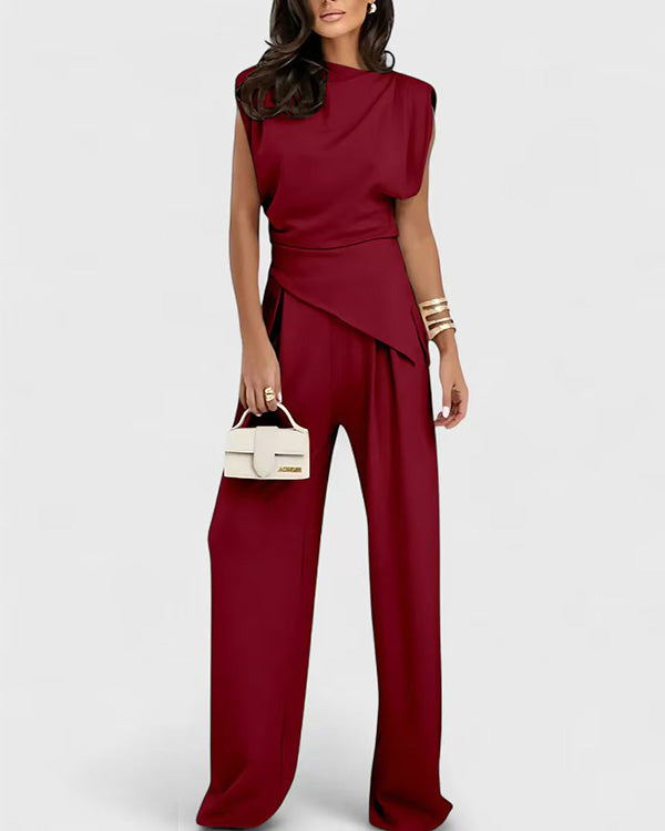Chic Irregular Top Set
