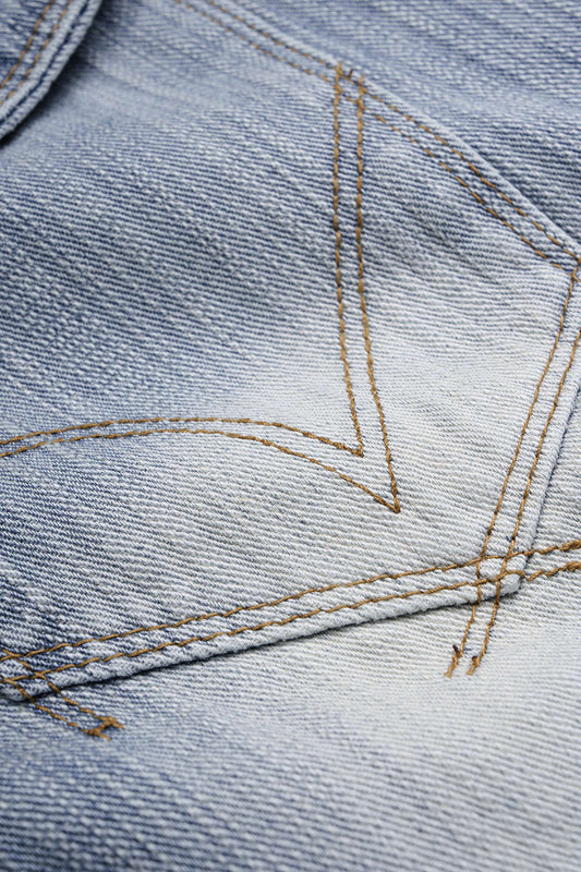 Denim High Waist Wide Leg Shorts