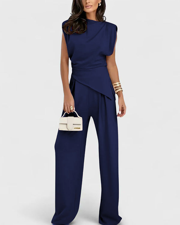 Chic Irregular Top Set
