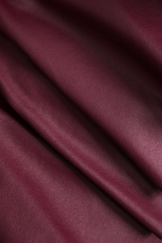 Solid Faux Leather Asymmetrical Skirt