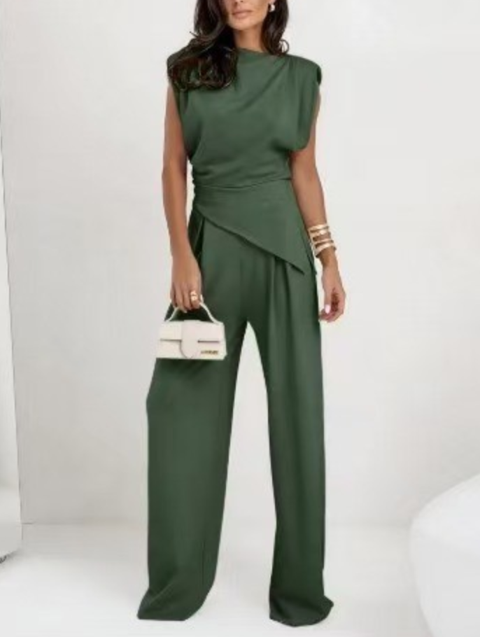 Chic Irregular Top Set