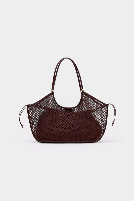 Mesh Drawstring Tote Bag