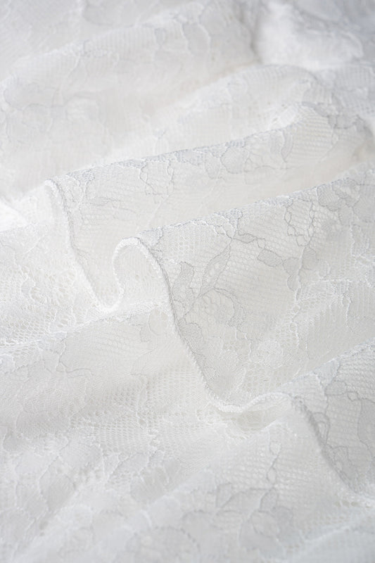Lace Layered Ruffle High Waist Skirt