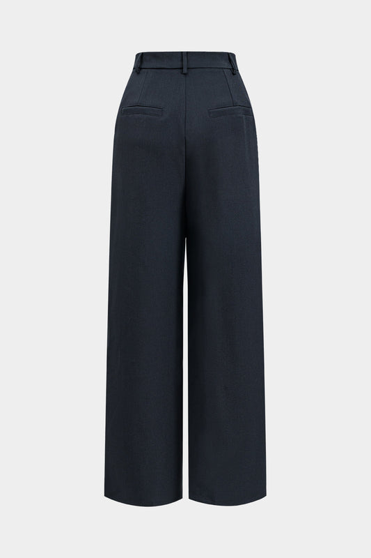 Asymmetrical Wide Leg Pants