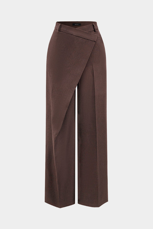 Asymmetrical Wide Leg Pants