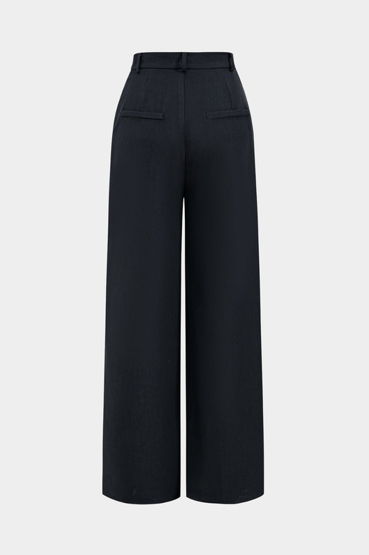Asymmetrical Wide Leg Pants