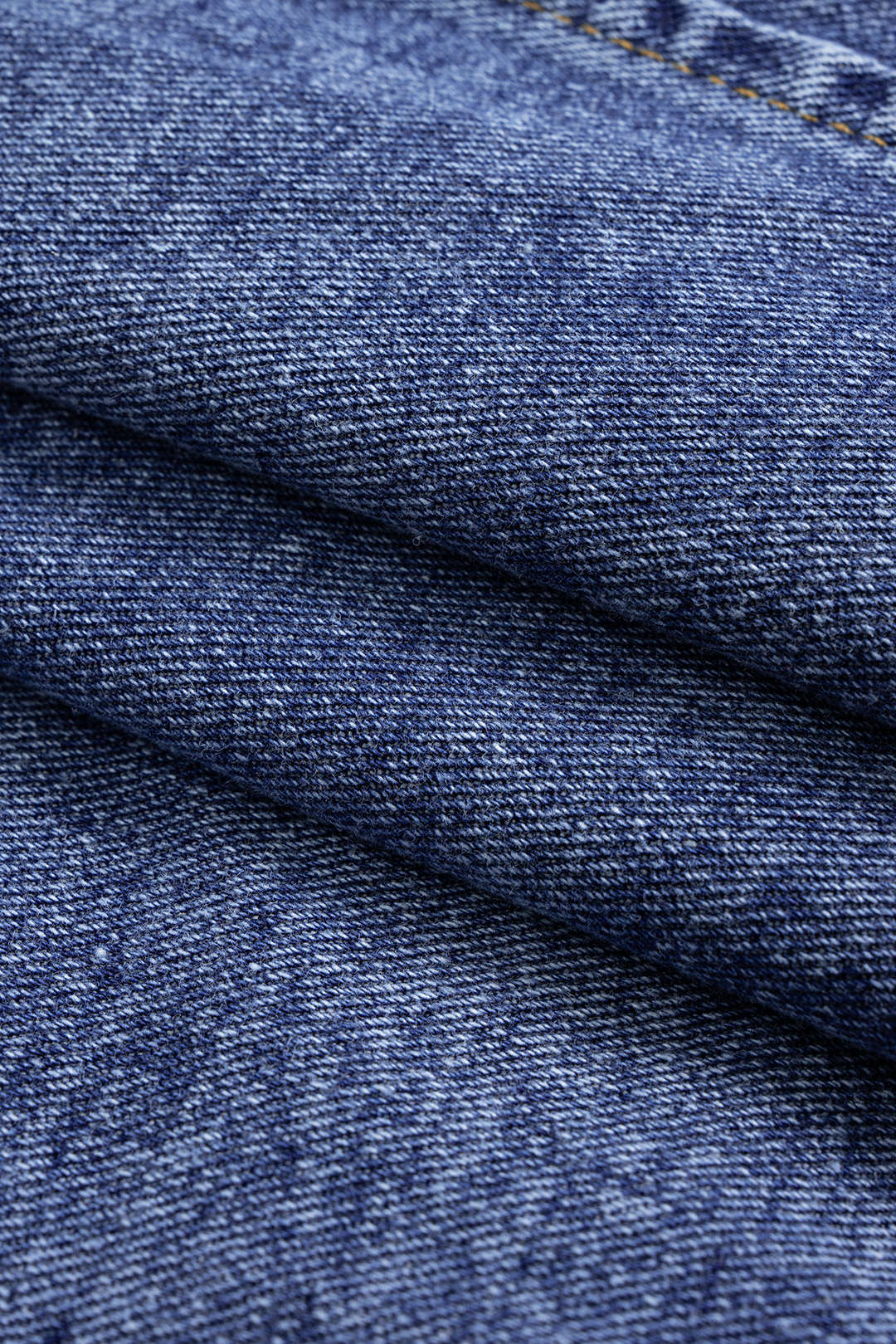 Denim Contrast Button Frayed Jacket