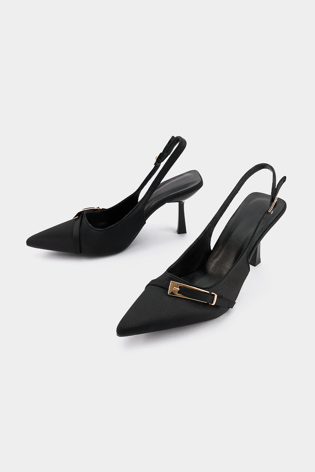 Pointed Toe Tie-Up Heels
