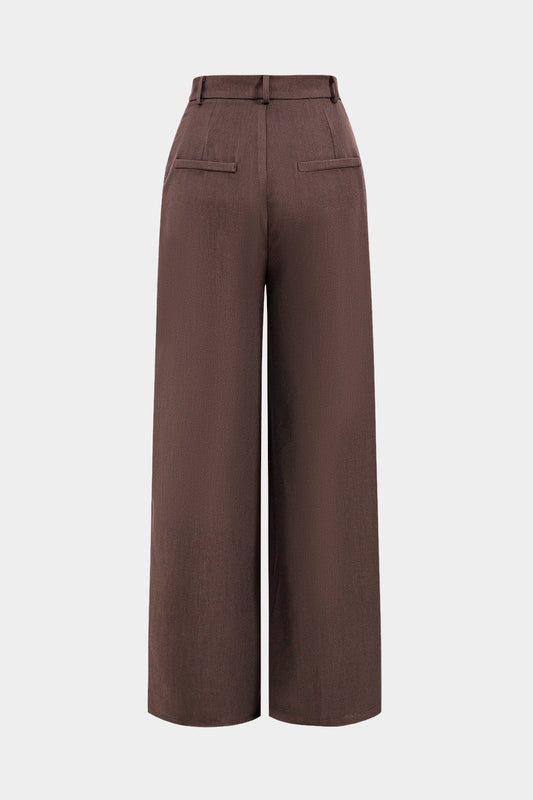 Asymmetrical Wide Leg Pants