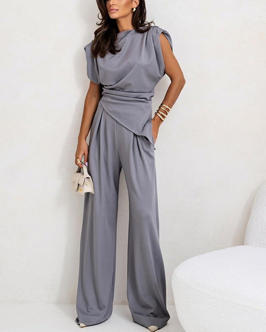 Chic Irregular Top Set