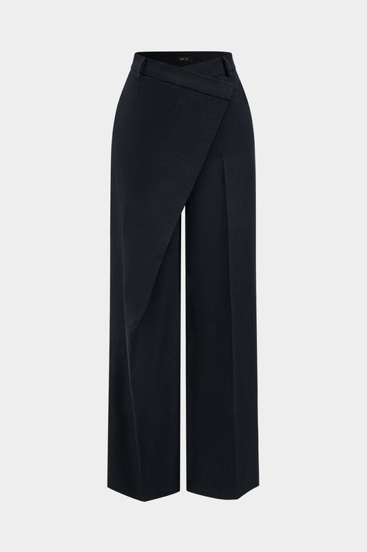 Asymmetrical Wide Leg Pants