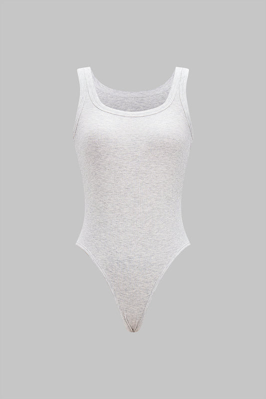 Basic U-Neck Sleeveless Bodysuit
