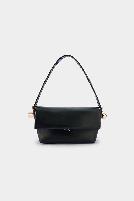 Faux Leather Shoulder Bag