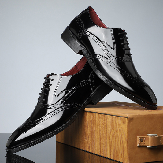 Stirling Leather Brogue Dress Shoes
