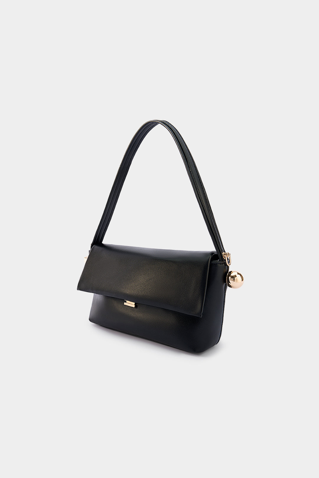 Faux Leather Shoulder Bag