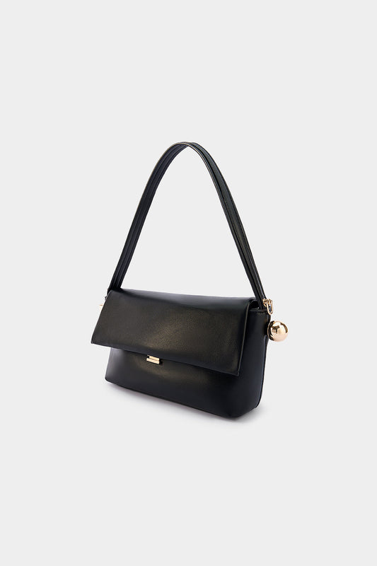 Faux Leather Shoulder Bag