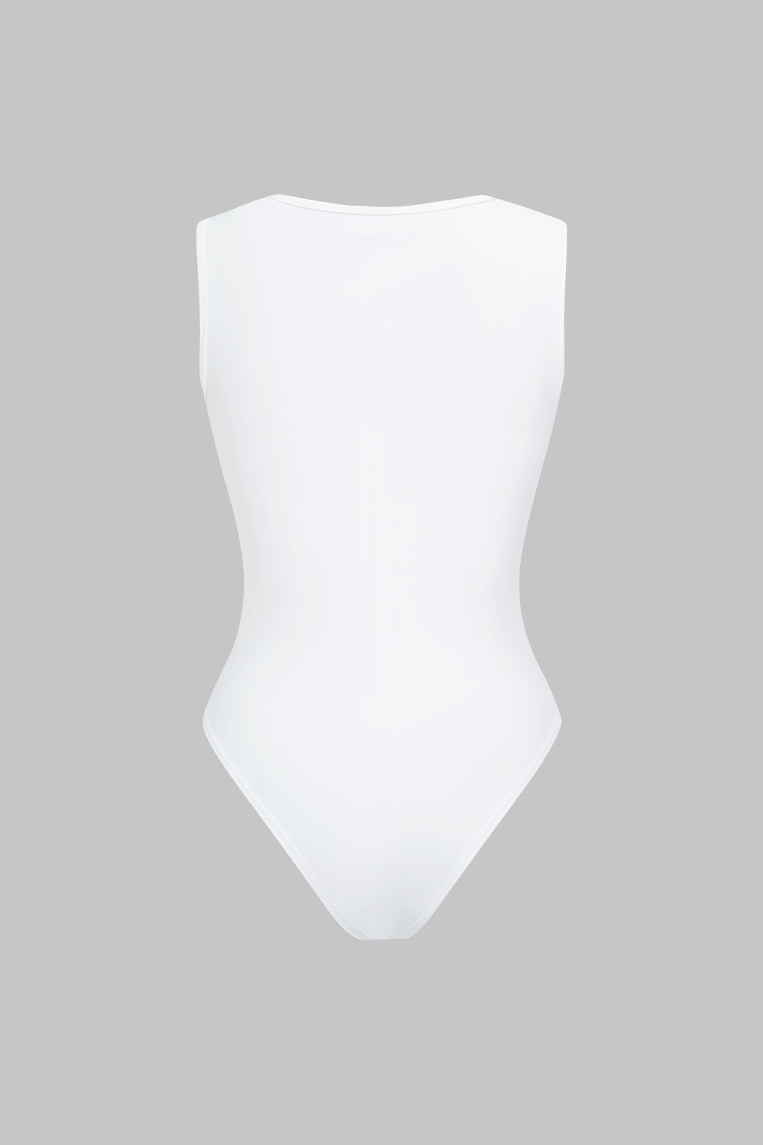 Solid V-Neck Cut Out Ruched Sleeveless Bodysuit