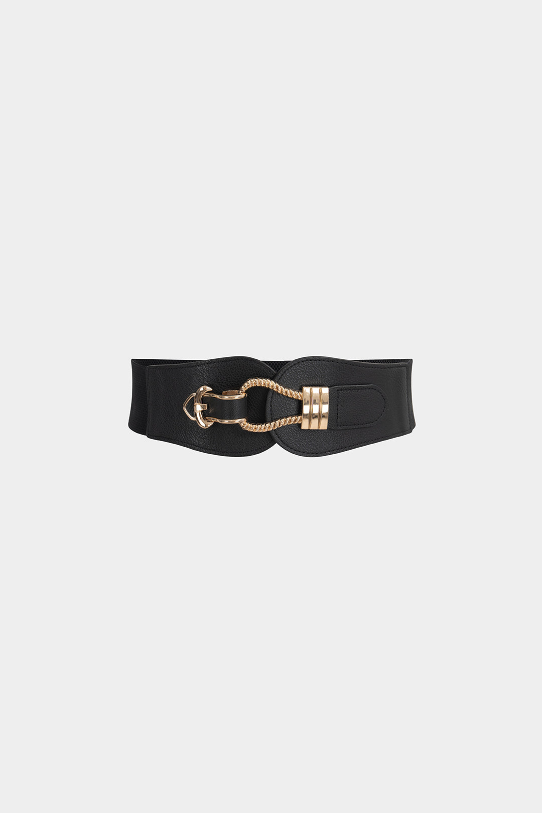 Metallic Faux Leather Corset