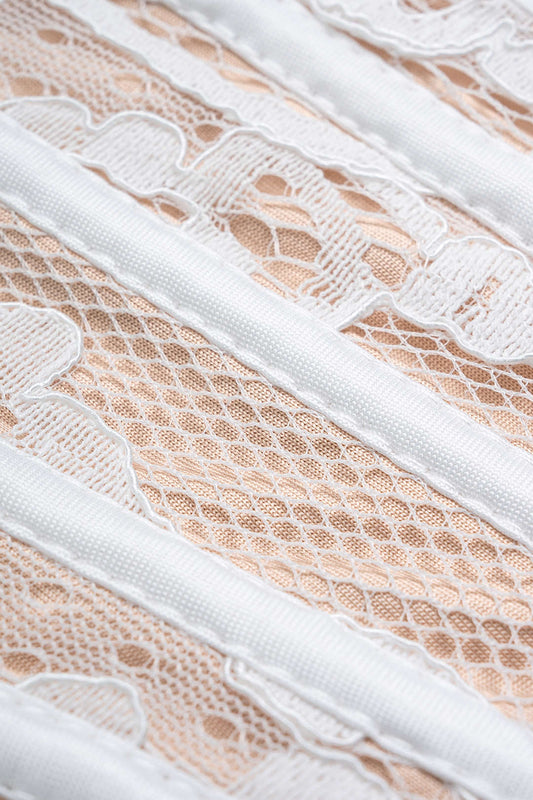 Lace Tie Back Tube Top