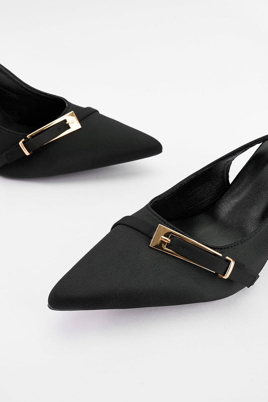 Pointed Toe Tie-Up Heels