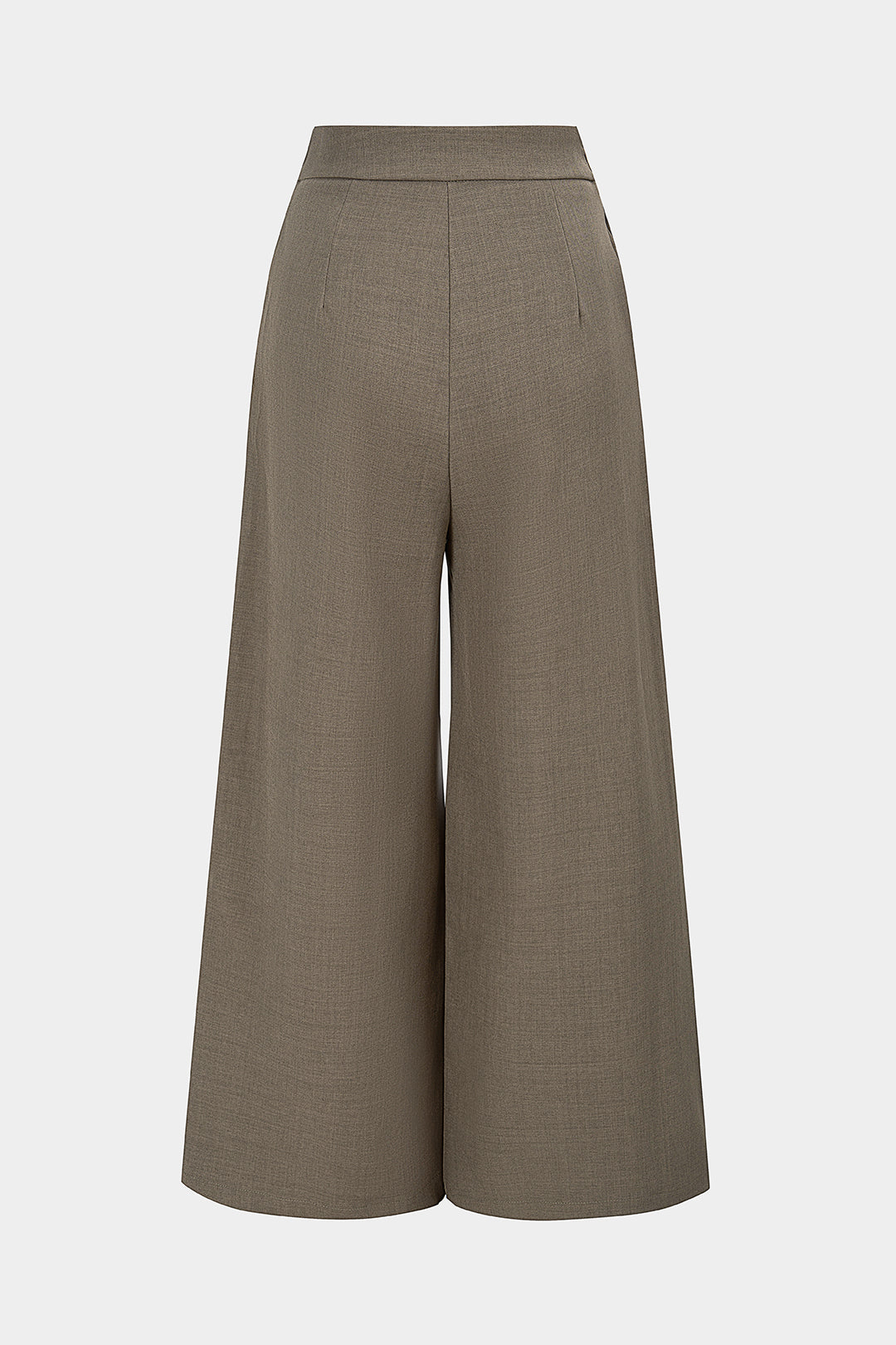 Asymmetrical Pleated Wide Leg Pants