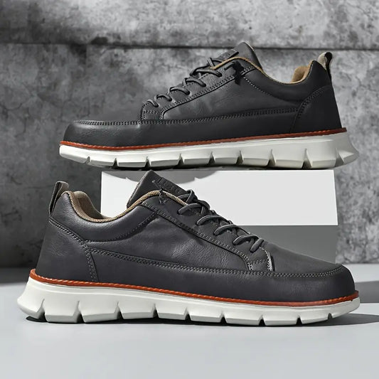 Leo Crafted Leather Trainers