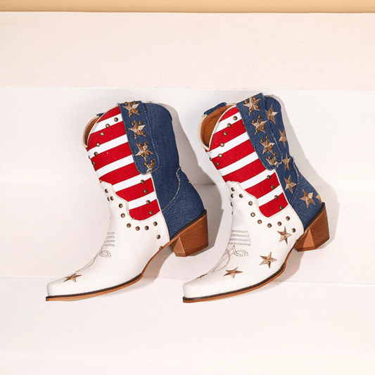 Vivienne Embroidered Western Boots