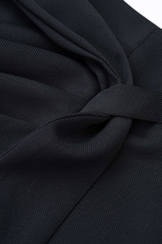 Asymmetrical Ruched High Waist Skirt