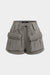 Tie-Up High Waist Pocket Shorts