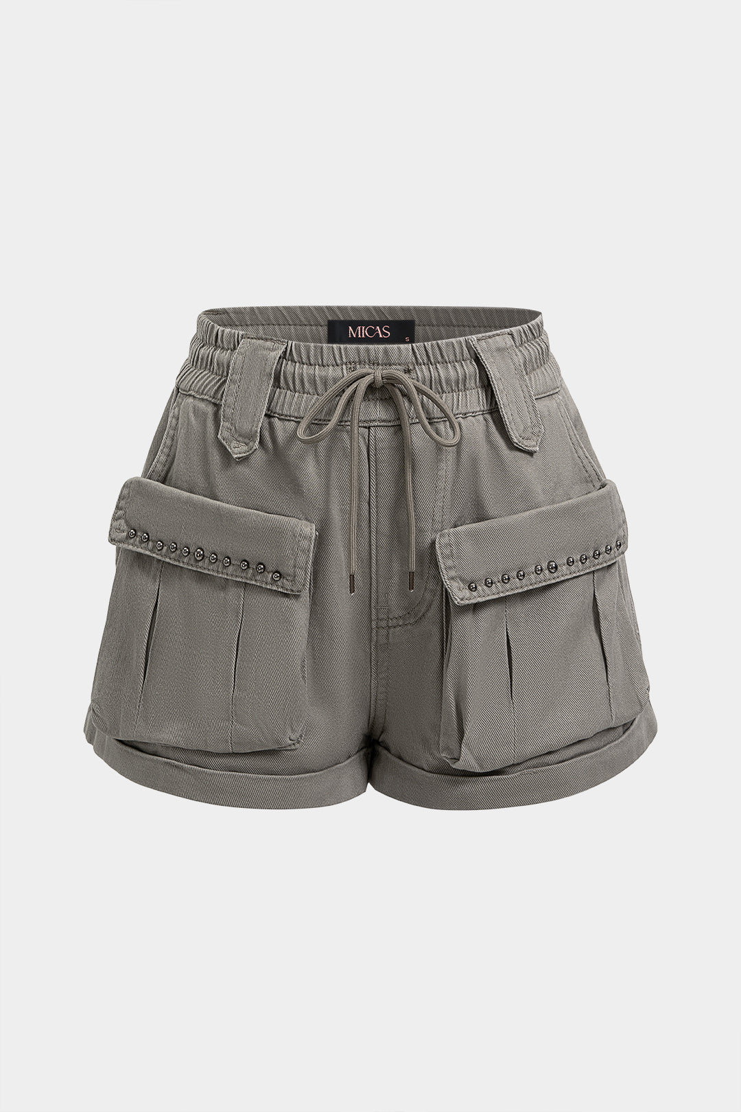 Tie-Up High Waist Pocket Shorts