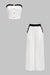 Contrast Tube Top And Wide Leg Trousers Set