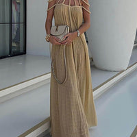 Cover Up Draped Braids Maxi Dress