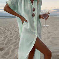 Concept Simple Maxi Shirt Dress