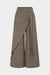 Asymmetrical Pleated Wide Leg Pants