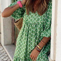 Bohemian Printed Maxi Dress