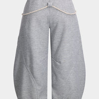 Plus Size Tie-Up Barrel Pants