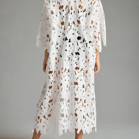 Cover Up Lace Beach Midi Dress