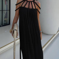 Cover Up Draped Braids Maxi Dress