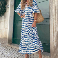Bohemian Printed Maxi Dress