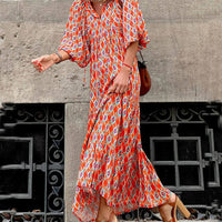 Bohemian Printed Maxi Dress