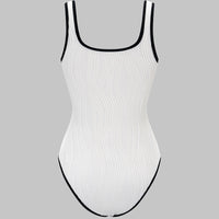 Contrast Binding Slip Sleeveless Bodysuit