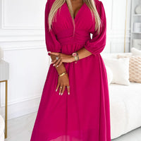MIRA WAISTED MIDI DRESS