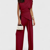 Chic Irregular Top Set