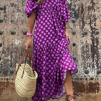 Bohemian Printed Maxi Dress