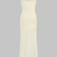 Cut Out Backless High Slit Slip Sleeveless Maxi Dress