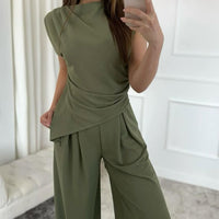 Chic Irregular Top Set