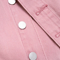 Denim Button Pocket Shorts