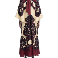 Elegance Ease Stunning Grenadilla Print Maxi Dress