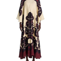 Elegance Ease Stunning Grenadilla Print Maxi Dress